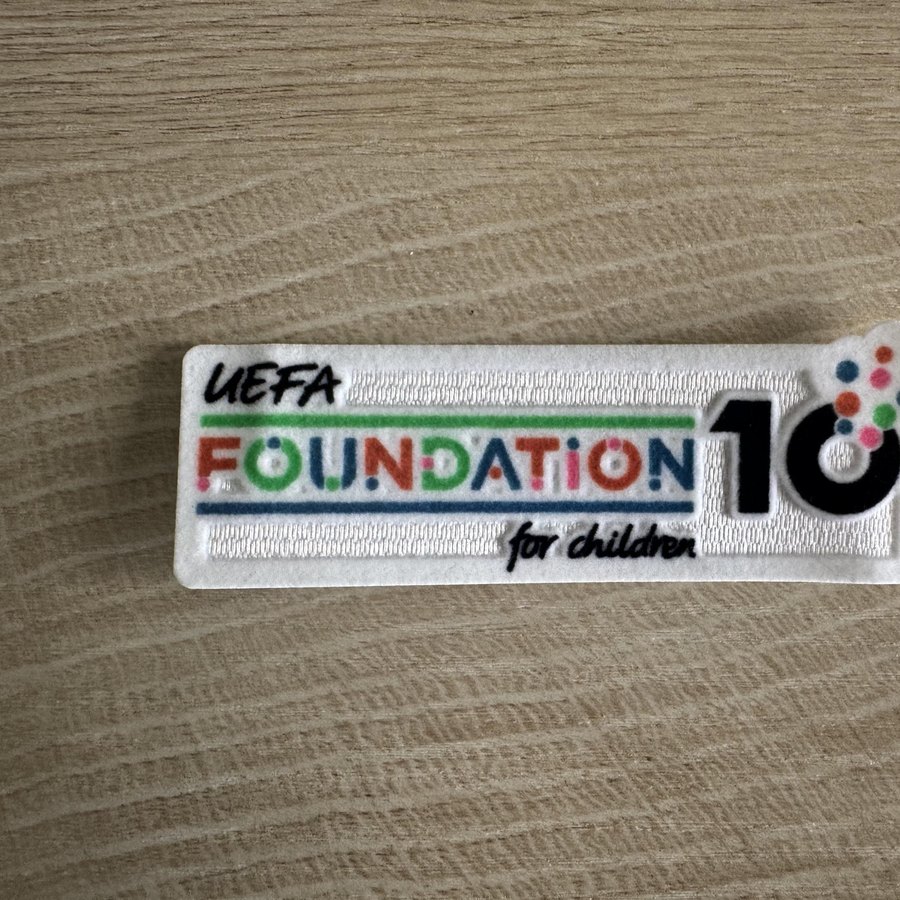 Champions League Sleeve Patch: UEFA Foundation 10 Years